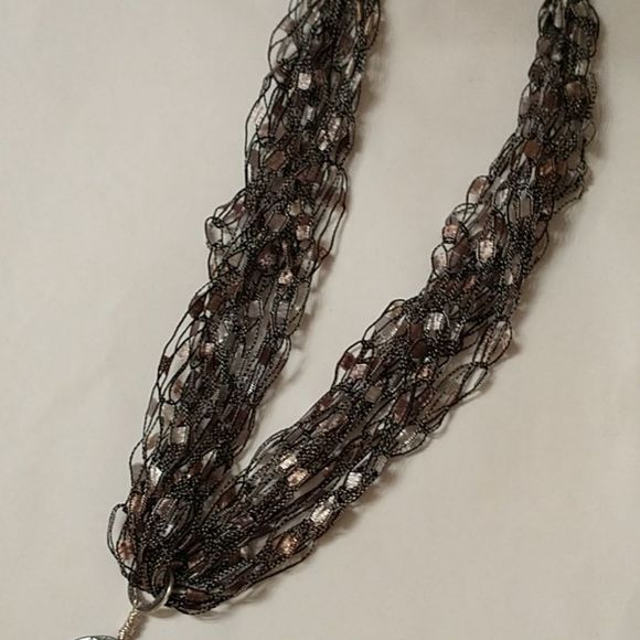 Hand Crocheted Ladder Ribbon Necklace! - Picture 7 of 7